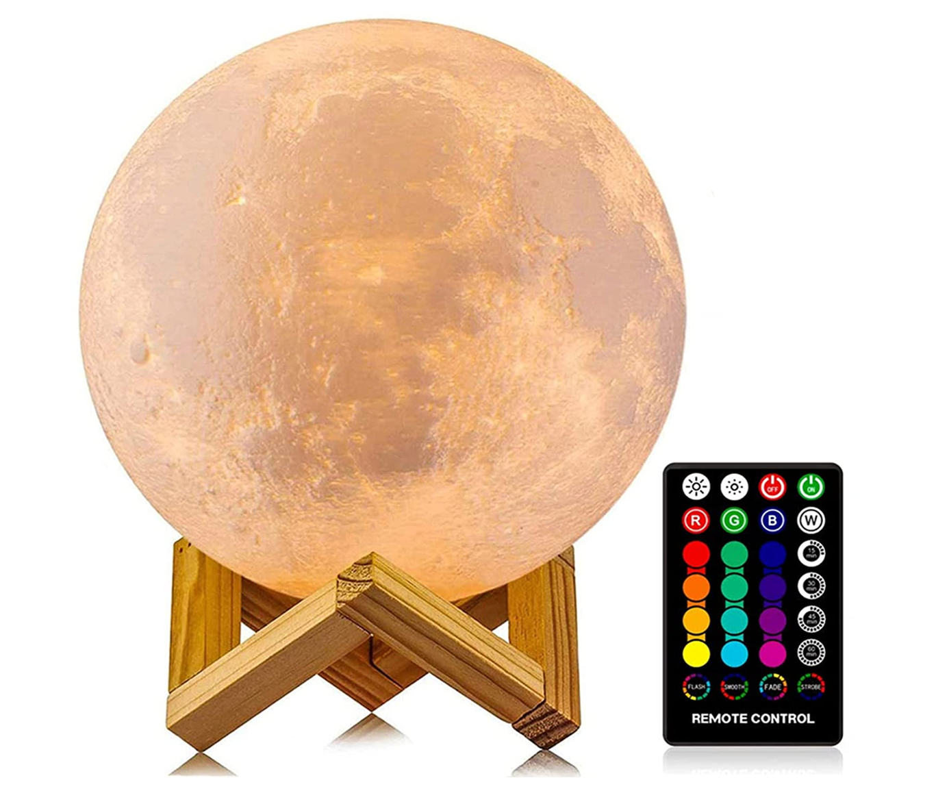 Moon lamp with remote control