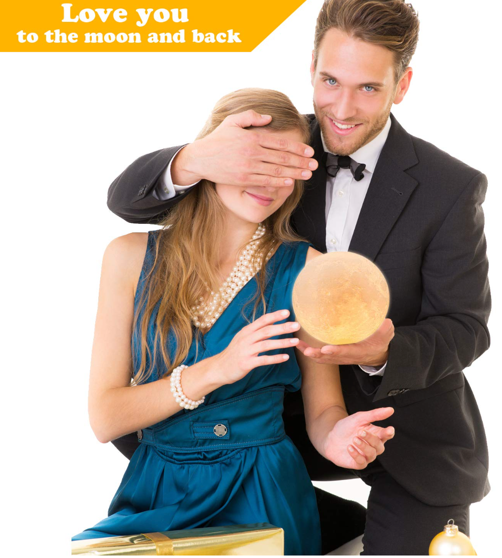 Moon lamp with remote control