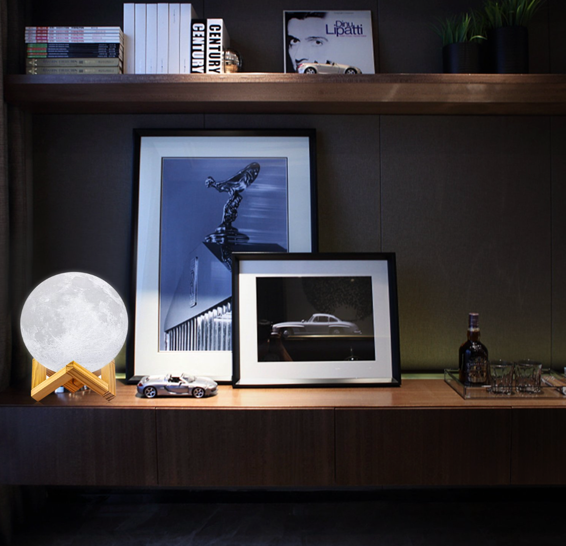 Moon lamp with remote control