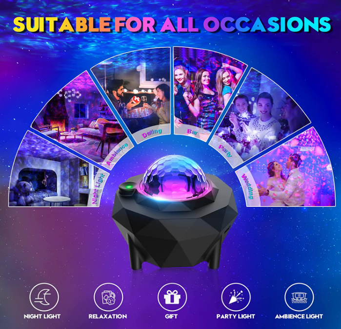 Galaxy Projector with app and remote controls