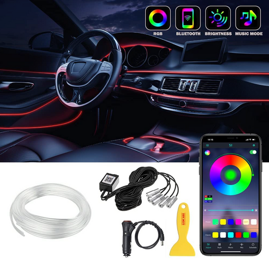 Car Dash LED light strip with phone remote control