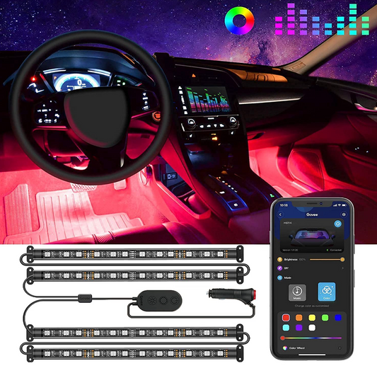 Car LED Lights With Phone Remote Control